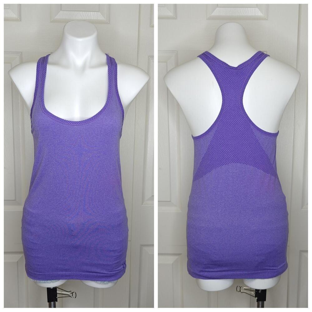 Under Armour HeatGear fitted seamless racerback tank top sz M